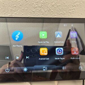 Portable Wireless Apple CarPlay / Android Auto Car Stereo with Backup Camera